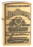 Зажигалка Zippo Jim Beam Brass Emblem артикул 254BJB.929