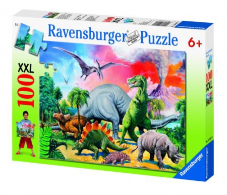 Пазл (Puzzle) "Динозавры" - 100 деталей  